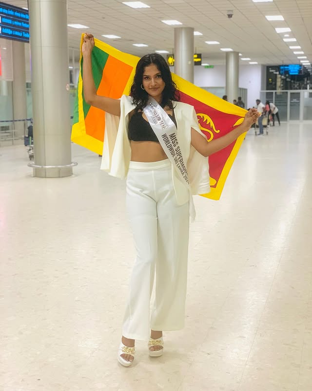 I am so proud and thankful to represent my country at the Miss Supermodel Worldwide pageant this year.❤️🇱🇰 by @___nethmi_liyanage_