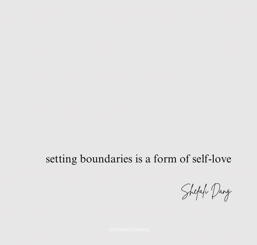 It’s as simple as it gets.Self-love = Boundaries [Shefali Dang, Author, Poet, Blush Book, Poetry Book, Self-love, Boundaries, Monday Motivation, Mood, Thoughts, Quotes, Writer, Dreamer] by @theshefalidang