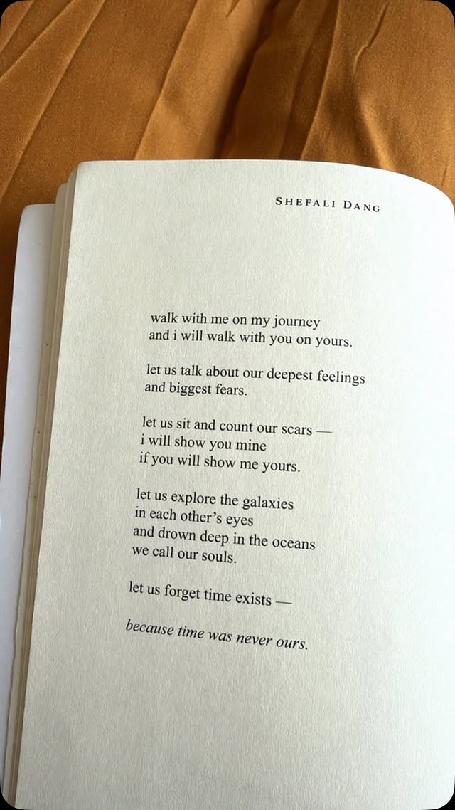 Because time was never ours ✨A poem from my poetry book ‘Blush’. Page 4. [ Shefali Dang | Author | Poetry Book | Love Poems | Poet | Time ] by @theshefalidang