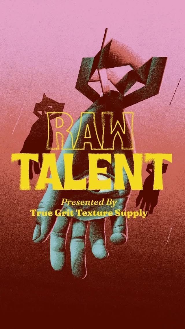 Introducing Raw Talent, our new series profiling the creative output of some of the world’s best texturally minded artists. In episode one, we explore the work and influences of long-time TGTS user @haxloeffler, whose grainy brand of atmospheric surrealism has appeared on everything from skateboards and collector’s edition novels to posters for some of the biggest bands in the world.👀 Read the extended interview via the link in bio. Want to see a specific artist featured in a future episode? Tag em up below. This has been such a fun project to put together. Huge thanks to Max for trusting us with his work and to the whole production team who helped make this weird little passion project a reality. 🎬 Directed and produced by Daniel Pront @adrift_co 📺 Motion design by Si Jie G. @the.friedbrain ✏️ Creative direction Andrew Fairclough @kindred_studio by @truegrittexturesupply