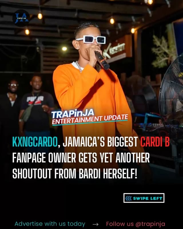 From JA straight to the Bronx! 🇯🇲✨ Cardi B just recognised me for the 8th time 🙌🏽🔥 Big up to everybody supporting Jamaica’s biggest Cardi B fanpage… the love never goes unnoticed! Follow @876solarplug for unbeatable deals on solar lights and more! Follow My Backup Page @trapinjabackupFollow @trapinja for daily updates on Music , News , Entertainment & more🫡 Repost, Like And Comment.TURN ON POST NOTIFICATION 🔔 by @kxngcardo_