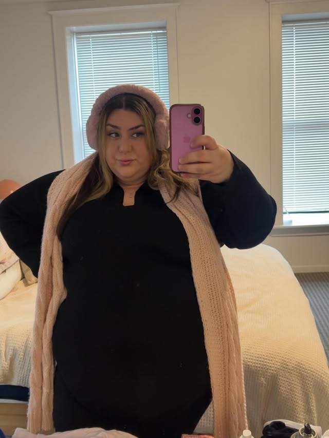 Cold as f*k in Chicago today ❄️ #plussize