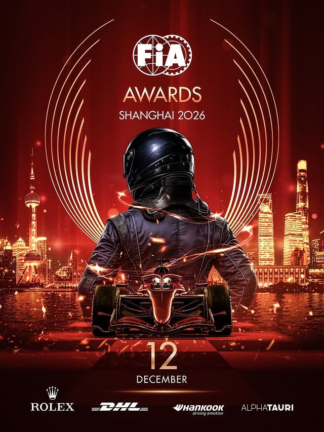 12.12.2026 - Shanghai 📍🇨🇳 See you on the Blue Carpet. #FIAAwards2026 by @fia.official