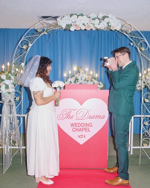 Forever looks good on Polaroid film. @Polaroid x @TheDrama Wedding Chapel