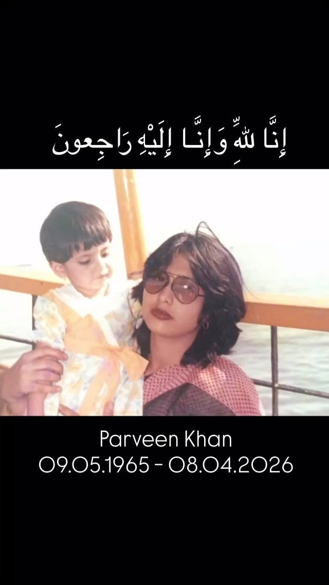 إِنَّا لِلّهِ وَإِنَّـا إِلَيْهِ رَاجِعونَMy Mother , my first love , my best friend , my baby , my world , my everything …. It’s been 10days that you are gone .I’m not gonna write some long caption for the world to read bcoz you know exactly what I’m going through right now without you. There’s a constant ache and emptiness in my heart which is irreplaceable. Be the Chota baby you always were and enjoy your parents’ love in Jannat …Until we meet again ! ♥️𝐏𝐚𝐫𝐯𝐞𝐞𝐧 𝐊𝐡𝐚𝐧𝟎𝟗.𝟎𝟓.𝟏𝟗𝟔𝟓 - 𝟎𝟖.𝟎𝟒.𝟐𝟎𝟐𝟔 🕊️ by @zareenkhan