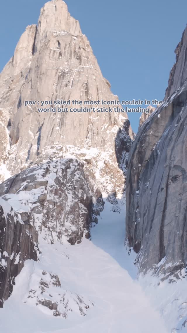 I didn’t know if couloir skiing was for me. Less than a year ago on a similar couloir 3,000 km (1,870 miles) away. I lost one of my favorite humans. She was safe and careful and I don’t know if I will ever really know what happened. But she fell and didn’t make it out the other side alive. And so skiing was scary and couloirs were scary and the combination of the two felt like a risk that was not worth taking. And then. I got invited to come and ski arguably the most beautiful line in North America - and in my attempt to navigate life in a way that would make Hannah proud, I said yes. An easy yes. A week into the trip it was time to head up. I stopped shy of topping out. But had a beautiful day in the mountains… until the final pitch. Where the powder turned to ice as I crossed the shadow line. The sparkly ground beneath me caught an edge of my ski. One ski ejected immediately and I was lucky enough to flip over and get my remaining ski under my body and dug an edge in quickly. It was oddly the most terrifying and all freeing fall. That the big scary thing did in fact happen. And I was able to come out (mostly) unscathed. This line was for Hannah 🤍Thank you for the video @jakeholland.co.uk by @andrea.ference
