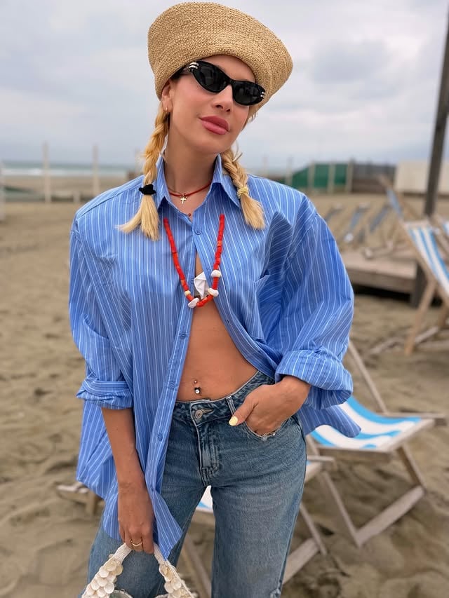 Festa della mamma al mare, con i miei bambini e gli amici del cuore. Le cose più semplici restano sempre le più belle 🤍🌊P.s Collana di pasta colorata fatta da Gabri . ✨#momlife #family #ciavarrosfamily