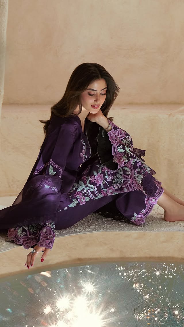 A campaign I genuinely loved being part of. Every outfit had its own charm, its own mood and all the beautiful colours brought the whole story to life so effortlessly.[houseofreina | festive luxury | eid edit | turkish silk lawn] by @sajalaly
