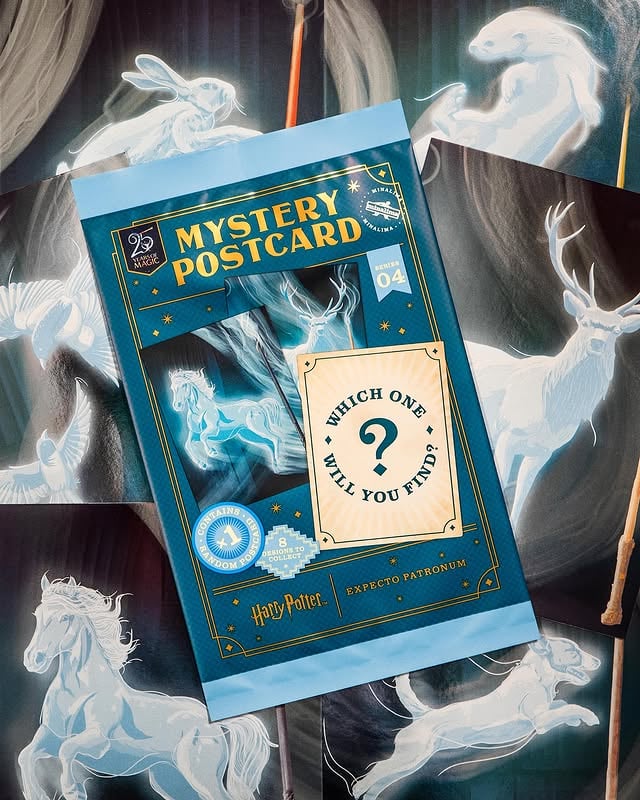 Expecto Patronum 🪄 Introducing MinaLima's new illustrated series, with eight magical mystery postcards and a brand new art print celebrating the iconic patronus charm. Can you match the patronus to well-known Harry Potter film characters? 👀Available now at minalima.com and House of MinaLima London, Osaka and Edinburgh ✨ by @minalimadesign
