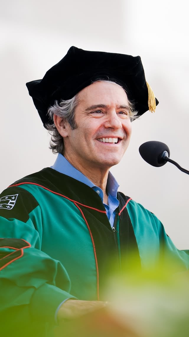 “Take a little of the pressure off yourselves and broaden your scope of what success is.. Success isn’t about becoming a ceo in your twenties.. It’s not having a million followers on TikTok Tok. It’s not having an exact plan for your future. Success from today forward will instead come from knowing who you are, who your friends are, and following your dreams.”Coming from a long line of WashU graduates, @bravoandy returned home to St. Louis to add his own chapter to the family legacy. The Emmy Award-winning host, producer and bestselling author took the stage at WashU’s 165th Commencement, bringing humor, honesty and a powerful reminder to #WashU26 that success isn’t always linear and there is power in paving your own path.#WashU by @bravoandy
