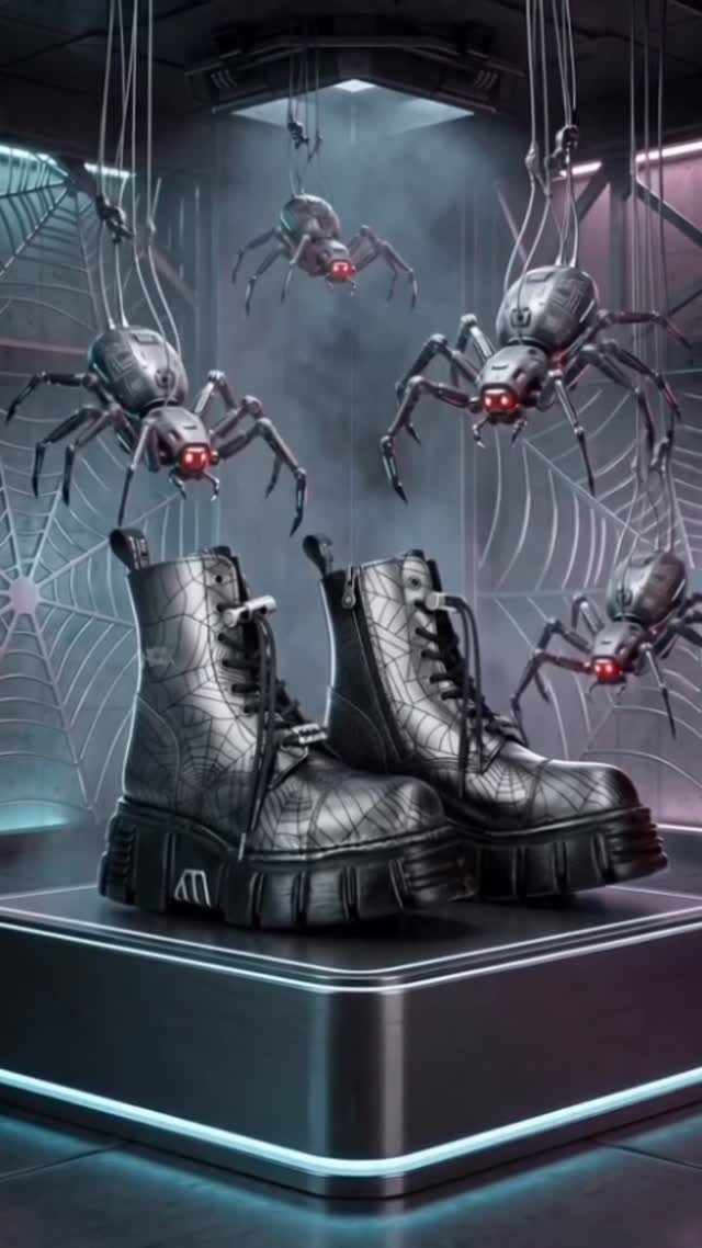 Arachnophobia? Never heard of her. 🕷️🕸️ The new Spider Collection just dropped! Get 25% OFF these badass boots right now. 💸⚠️ LIMITED STOCK. Catch ‘em before they crawl away!Link in bio! 🔗#newrock #spiderboots #platforms #alternativefootwear by @newrock