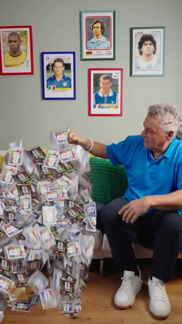 One moment you’re with Roberto Baggio.The next… you’re a Panini FIFA World Cup 2026™ sticker. by @robertobaggio
