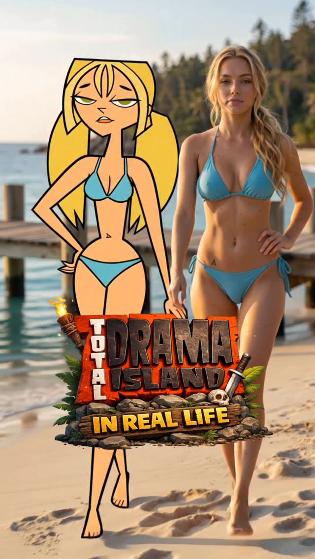 Too Much Drama Too Handle 🌴💅 | Total Drama Island Catwalk! #pixverse #pixverseai #totaldrama #totaldramaisland #catwalk by @cartoonrealism0