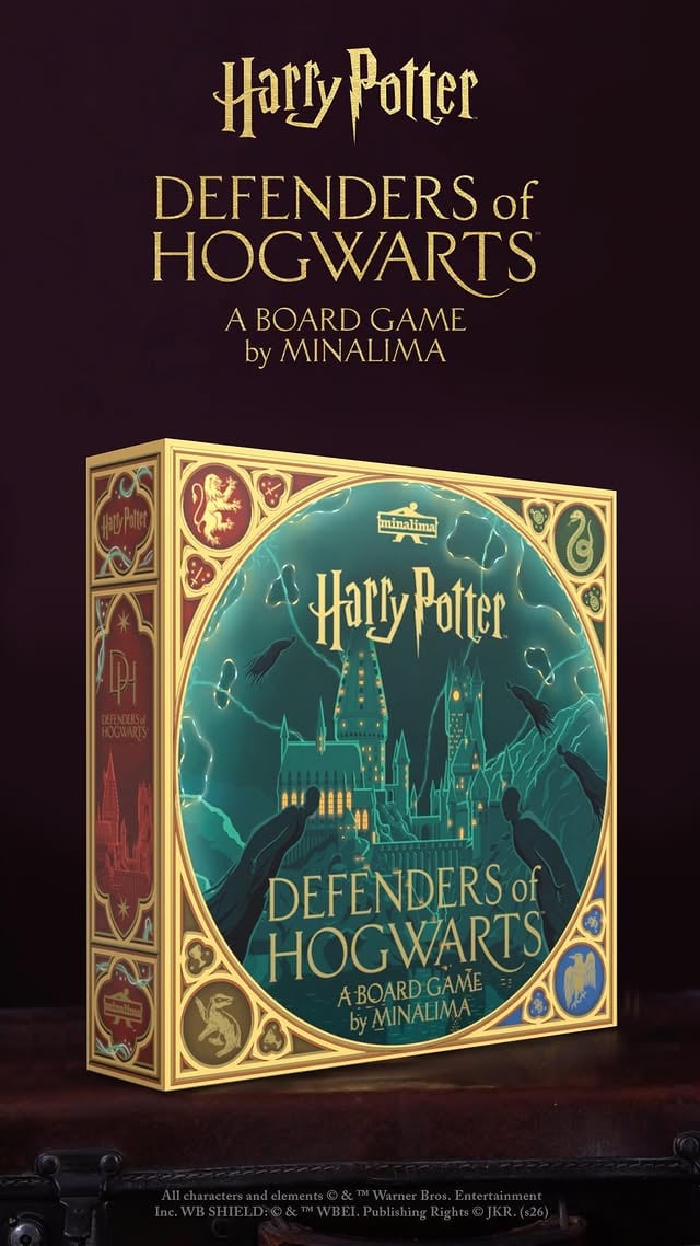 THE SECRET IS OUT! Defenders of Hogwarts, a board game by MinaLima, is on its way ⚡️⁠⁠From the graphic designers of the Harry Potter film series, comes a whole new tabletop adventure set in the wizarding world.⁠⁠In Defenders of Hogwarts, the famed school of witchcraft and wizardry has been inﬁltrated by Death Eaters and Dark Forces. You must make a choice: represent your house and defend your school, or join the Dark Forces to ensure Lord Voldemort’s victory. Choose wisely, for this battle will have the power to determine the fate of Hogwarts…⁠⁠Find out more via the link in our bio and be sure to sign up to be the first to hear news, launch updates, and more 🦉🕯️ by @minalimadesign