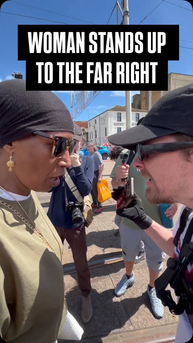 In this episode of “protect our women”: UKIP and No Filter Britain stage a racist demo against migrant rights in Blackpool and harass passersby30.05.26#blackpool #refugeeswelcomehere #antifascism #metropole #ukip by @standuptoracismuk