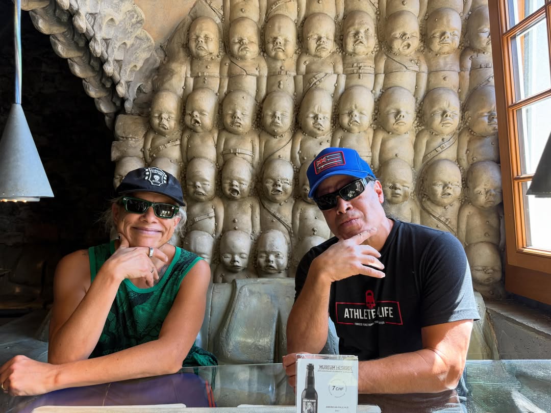 HR Giger Bar! Thanks to the team at the Giger Museum for taking care of us! @hr_giger_museum @hr_giger_bar_museum 📸 by 🧟‍♀️#hrgiger #gigermuseum #m72 by @kirkhammett