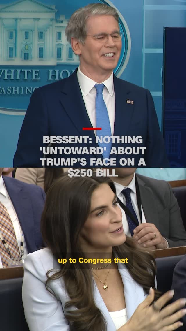 Is it a good idea to put President Trump’s face on a $250 bill when Americans are struggling to pay for gas or buy groceries? I asked Treasury Secretary Scott Bessent. by @kaitlancollins