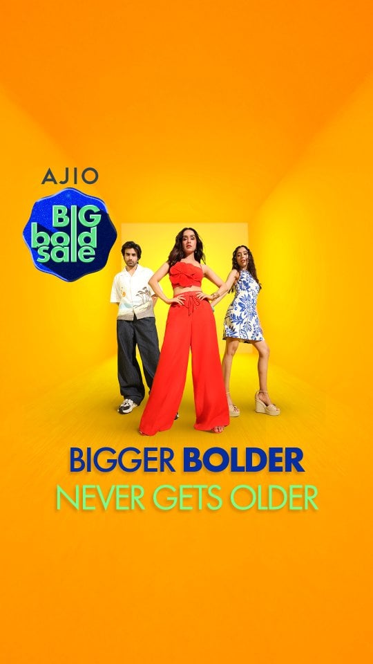 Big deals. Bold choices.The AJIO Big Bold Sale is LIVE...... and your cart knows exactly what to do. 😉 🔥 #AJIO #ajiolife by @shraddhakapoor