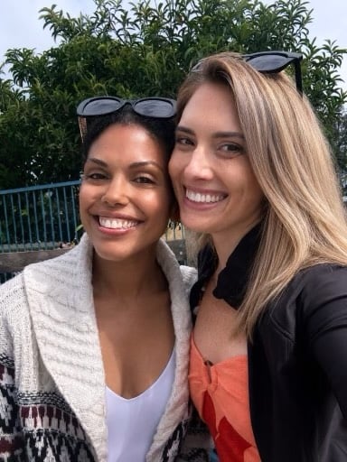 1900 miles away and four kids later; we got the band back together!!! ❤️ love seeing our little ones growing. Catch you next time on the west coast my beautiful @karlamose 💗 by @karlamose