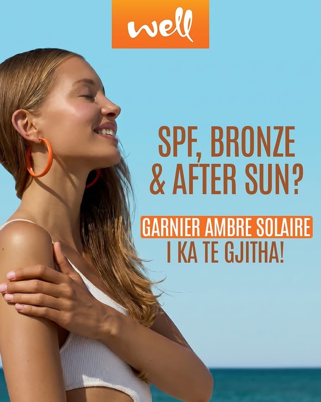 SPF, Bronze & After Sun?Garnier Ambre Solaire I ka te gjitha!▫️Formulat me fantastike per mbrojten e fytyres dhe trupit I gjeni ne kendin dedikuar produkteve sun care ne Well.▫️Per te gjithe familjen dhe specifikisht per vogelushet.▫️Eja bej zgjedhjet para fundjaves se nxehte qe na pret.#garnierambresolaire#spfsunsea#well#wellalbania#beatyandcare by @wellalbania