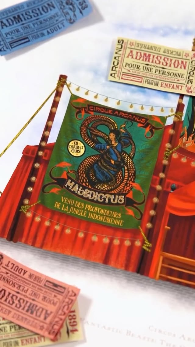 NEW ART PRINT: Experience the magic of Circus Arcanus! 🎪✨⁠⁠A new illustration by MinaLima of the mystical Circus Arcanus tent from the film set of Fantastic Beasts: The Crimes of Grindelwald has arrived as a limited edition art print.⁠⁠Available now at MinaLima.com and at House of MinaLima London, Osaka and Edinburgh. by @minalimadesign