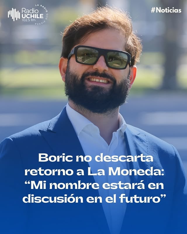 🔵El expresidente Gabriel Boric concluyó este lunes 1 de junio su gira por Europa con una entrevista pública en la British Library de Londres, donde abordó distintos aspectos de su trayectoria política y se refirió a la posibilidad de volver a competir por la Presidencia de la República.La conversación fue conducida por la periodista escocesa Isabel Hilton, especializada en geopolítica, cambio climático y asuntos internacionales. En el encuentro, el exmandatario repasó episodios que marcaron su formación política, desde sus primeros años de militancia hasta la influencia que tuvo en él la experiencia zapatista. También recordó el impacto que generó en su visión de la política el juicio contra el exdirector de la DINA, Manuel Contreras.Uno de los temas que surgió en la entrevista fue una eventual nueva candidatura presidencial. Frente a esa posibilidad, Boric sostuvo que “yo no me despierto todas las mañanas pensando en cómo volver a ser Presidente, no tengo esa ambición personal”, señaló.Sin embargo, el exmandatario dejó la puerta abierta para un eventual retorno a La Moneda: “Sí sé que en un futuro, porque tengo 40 años y porque tenemos una base de apoyo que sigue siendo importante, mi nombre va a ser uno de los que esté en discusión. Y tendremos que dar esa discusión colectivamente, porque van a haber otros y muy buenos”, afirmó.¿Opiniones? 💬👉Más detalles en Radio.Uchile.cl by @radiouchile