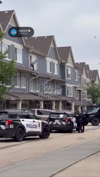 Scene in Edmonton earlier today…

The man was later taken into custody by the Tactical Unit.