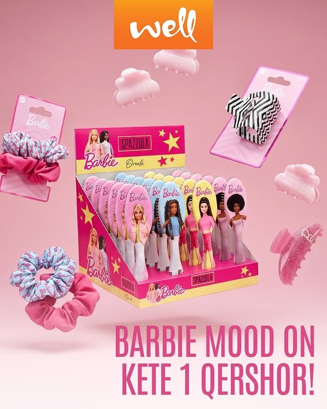 Nese vogelushja juaj adhuron Barbie atehere kjo eshte dhurata qe I duhet kete 1 Qershor.▫️Super aksesoret Barbie me dizajne dhe super ngjyra pelqehen nga te gjithe.Eja bej zgjedhjen dhe lumturo te voglen✔️#barbie#1qershori#well#wellalbania#beautyandcare by @wellalbania