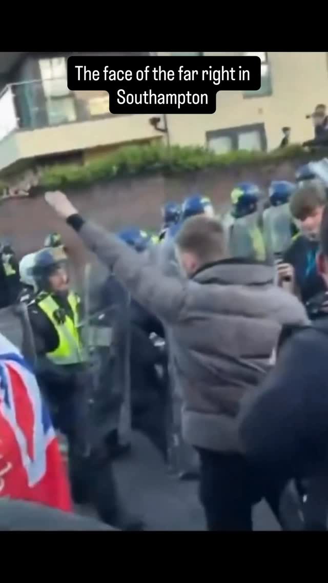 It was never about the tragic killing of Henry Nowak. This is how the far right have responded tonight. Nazi salutes, marching through a heavily Asian area shouting “get them out” and every British fascist including Tommy Robinson in attendance #standuptoracism by @standuptoracismuk