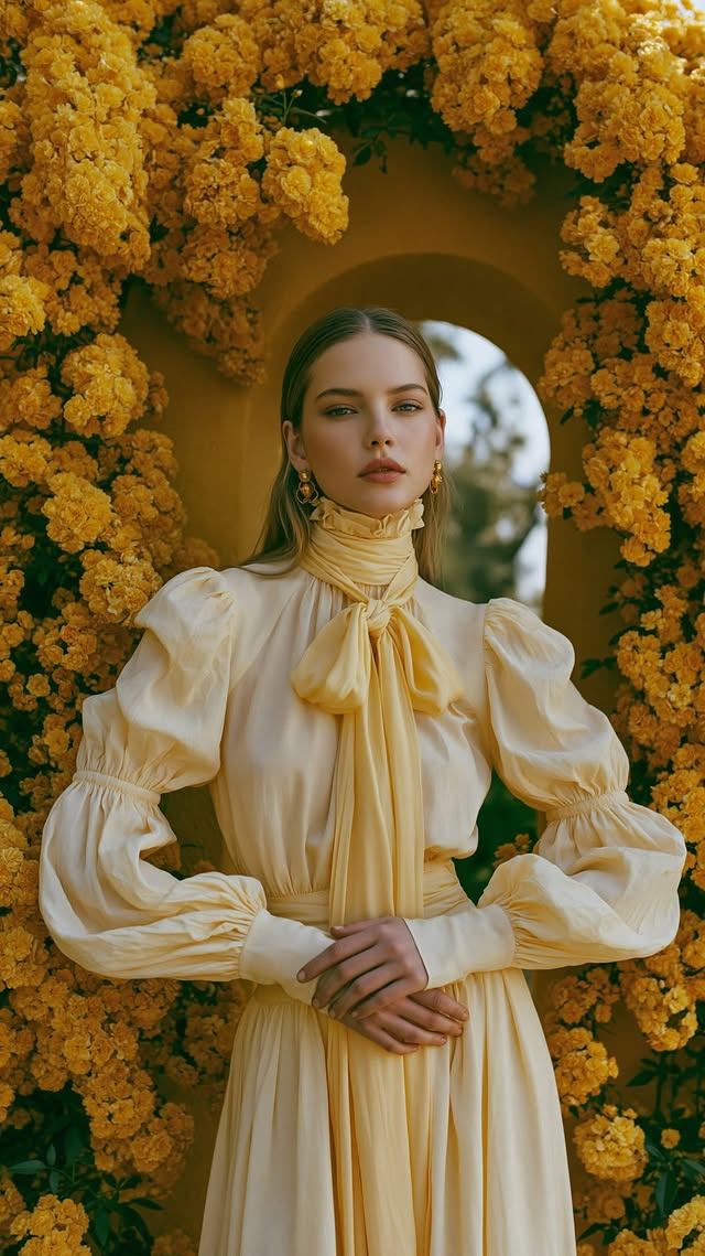 The flowers aren’t real. the dress isn’t real.the mood is.that’s all that matters.midjourney + a vision. nothing more. #zavisual #portrait #aiart #midjourney #editorialai by @zavisual