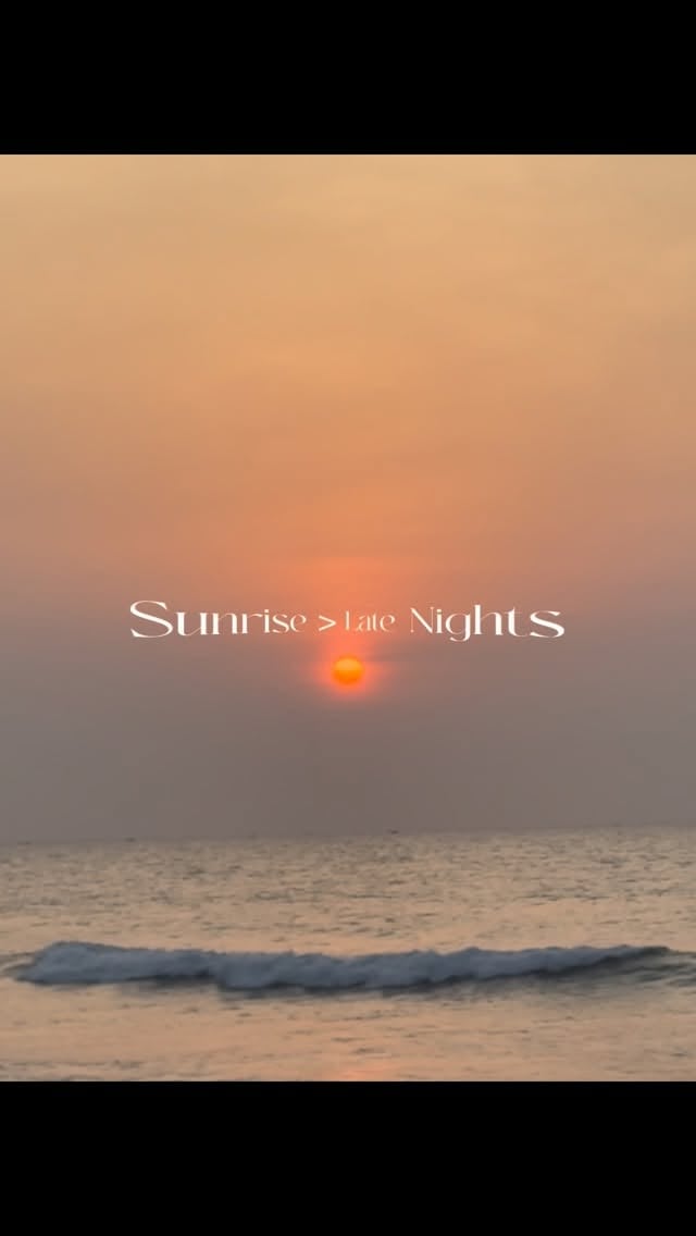 Who’s joining next week?😂...#sundayvibes #sunrise #viral #beachvibes #beach by @abinakshatra