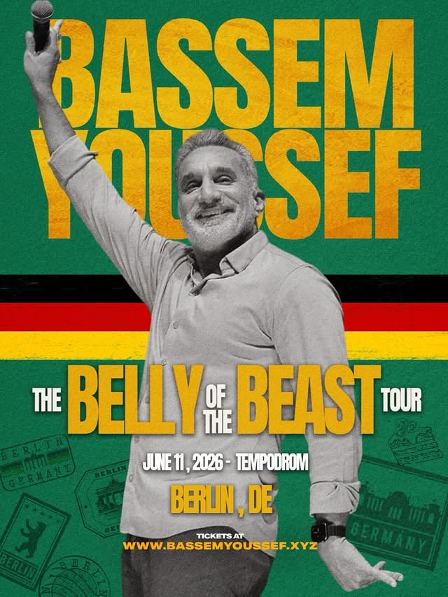 Bassem is back and this time in English 💃💃 show next week so hurry up and get your tickets for the brand new show!. If you already have the tickets reach out to me you might win meet and greet with him 🤞 see you there #bassem #berlin #comedy by @bassem