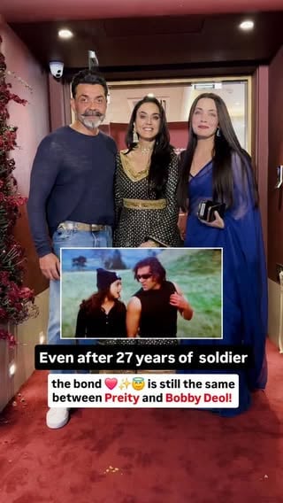 It only looks like yesterday when #Bobbydeol and #PreityZinta's film #Solider was released. Can you believe its been 27 long years now! But... their jodi remains totally INTACT!