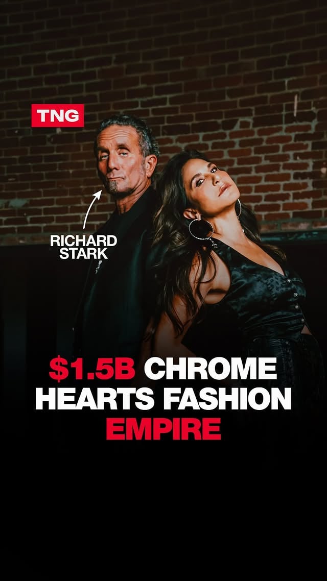 📊 A garage-made jewellery brand became a $1.5BN fashion empire worn by Drake, Travis Scott and the world’s biggest celebrities.Richard Stark founded Chrome Hearts in 1988 after struggling to find leather jackets he actually wanted to wear, so he started making his own in a Los Angeles garage. The brand first gained a cult following among rock stars before becoming a status symbol in hip-hop, fashion and sport.Unlike most luxury brands, Chrome Hearts rarely advertises, never runs sales and operates just a small number of stores globally. A private equity deal in 2019 valued the company at $1.5BN, with Chrome Hearts generating hundreds of millions in annual revenue while remaining one of fashion’s most exclusive brands. by @thenumbersgame1