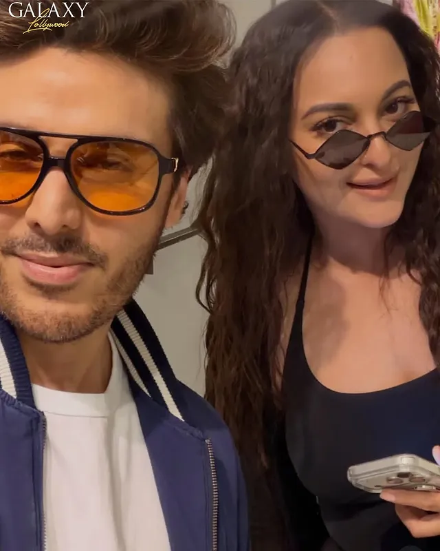 Ahsan Khan drops a cross-border star moment, sharing a snap with Sonakshi Sinha ✨ #AhsanKhan #SonakshiSinha