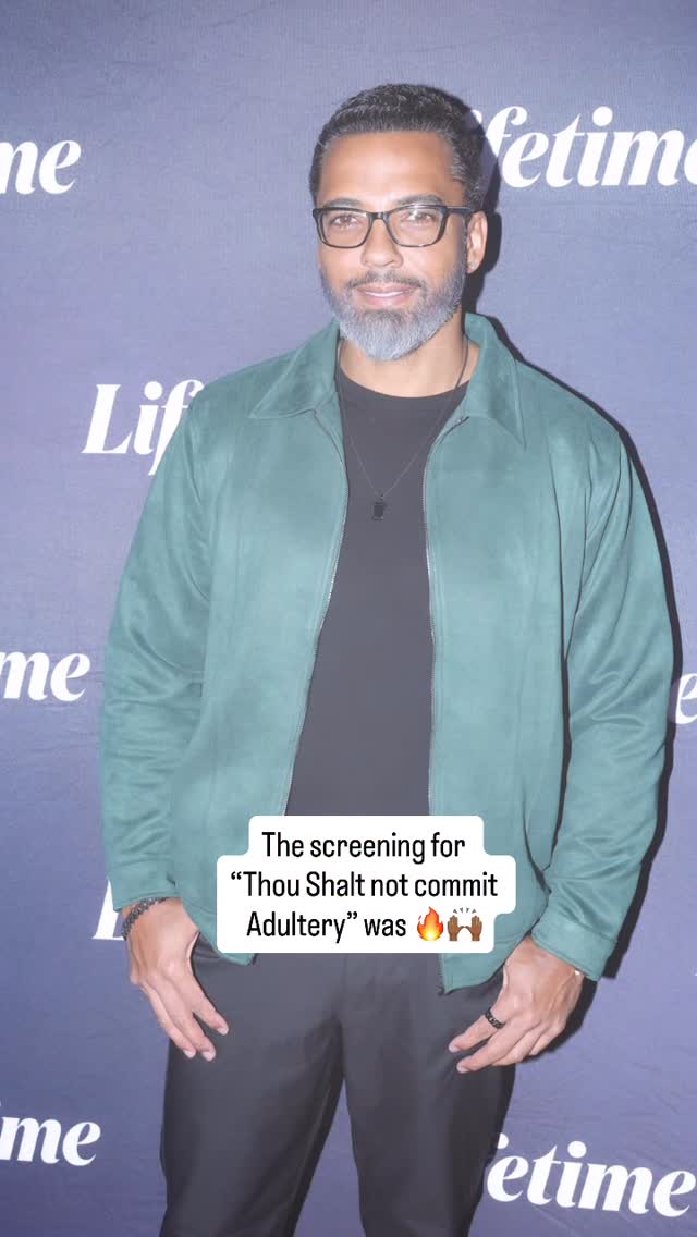 🙌🏾🔥Had a great time hosting the Q&A after screening the brand new @lifetimetv film #ThouShaltNotCommitAduletry 
Photos by @ArnoldShoots @Eclipse.Content
The premiere date is June 6, 8/7 c only on @lifetimetv
#thoushallnotcommitadultery. 