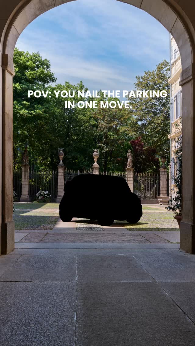 Perfect park in one move exists. ⁣Topolino is here to unlock it for you 🩵 by @fiat