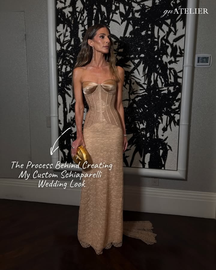 Some moments call for more than a dress. For one of the most important days of my life, Schiaparelli created a dream 😍👏

@schiaparelli 
@issacnussbaum.ny 
@lorraineschwartz 
@ginashoesofficial 
@chasehair 
@jennzaf 
@glamgirlbyshirl
