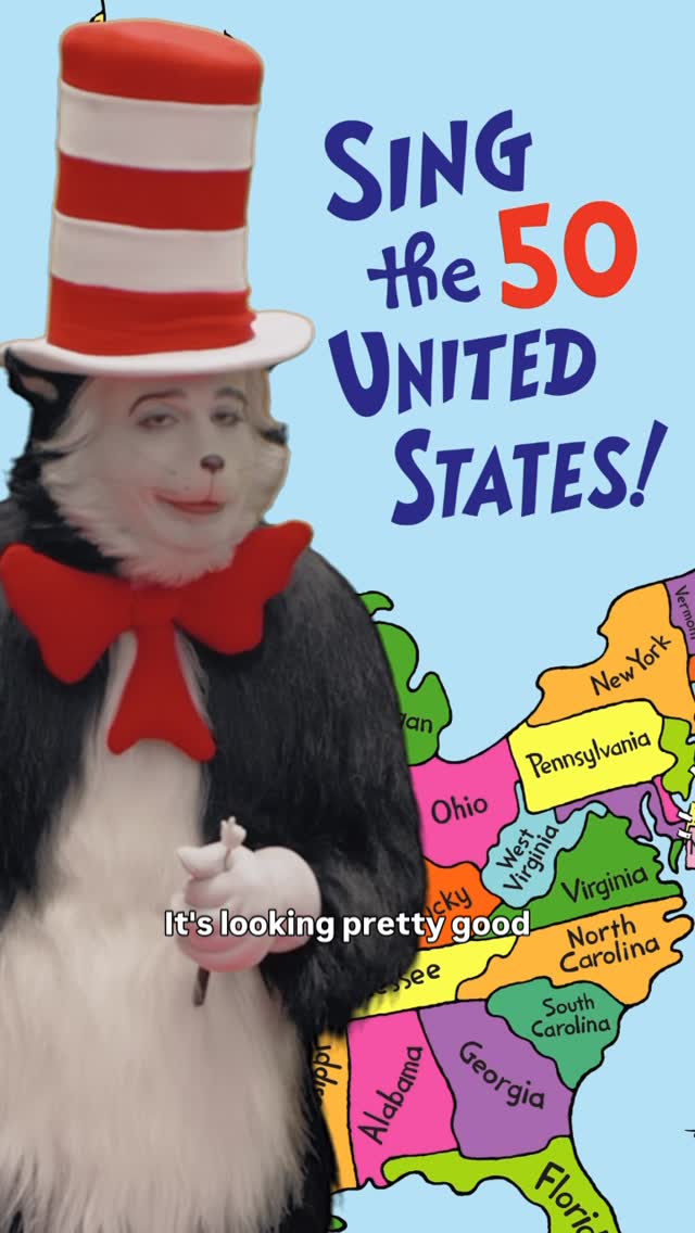 Inspired by never-before-seen sketches from Dr. Seuss himself, our new book “Sing the 50 United States!” helps kids learn the state names in a fun way in honor of our country’s 250th birthday – Available now @randomhousekids! ❤️📘 by @randomhousekids