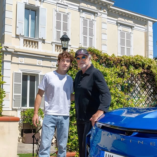 Great to have my new @alpinecars A390 delivered today ahead of the #MonacoGP and a flying visit from Franco