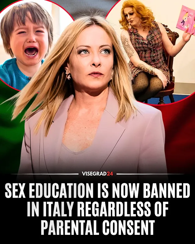 🇮🇹 BREAKING: Italy officially bans sex education in schools regardless of parental consent.

Giorgia Meloni introduced a law banning sexual education in school without parental consent, and the bill is now officially adopted into law by the Italian parliament.

The law fully bans sex education in nurseries, preschools, and elementary/primary schools, regardless of parental preferences.

Schools are now legally obligated to share all teaching materials and outside expert details with families at least seven days prior to any lessons.

LGBTQ+ organizations have strongly criticized the new legislation, warning that it isolates vulnerable youth and compromises sexual safety education.