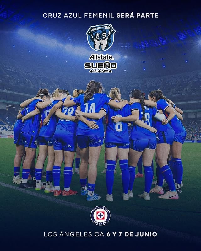 LA MÁQUINA FEMENIL PRESENTE EN EL PROGRAMA SUEÑO ALIANZA 🚂Participaremos como visores en este evento, el cual se llevará a cabo mañana y este domingo en Los Ángeles, California.¡Comenzando a forjar el futuro Celeste! by @cruzazulfemenil