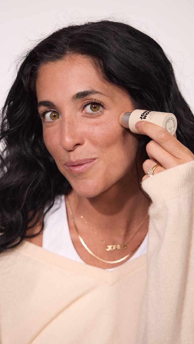 “I feel like it’s important to be human and to show my real skin” - @tarakeeney And that’s exactly what Your Skin Foundation Stick does with a lightweight formula that looks and feels like your best skin. by @jonesroadbeauty