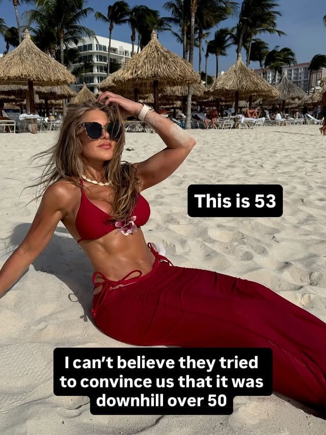 At 53, I feel stronger than I did in my 30s. More confident than I was in my 20s. And more at peace with myself than I’ve ever been.

 Not because I’ve been perfect.

Because year after year, I kept choosing myself.

Some seasons looked like hard training.
 Some seasons looked like doing the best I could while raising kids, building a family, and juggling life.

But I never quit 💯🔥♥️

Comment “Thrive” and I’ll share the habits that helped me build a stronger body and mindset in my 50s .. and I’ll also give you the link to the swimsuit set 🌴🌶️✨♥️🔥👙

To my younger girls: Stop worrying about having it all figured out. You have so much time to become the woman you want to be

To my midlife girls: Please stop acting like the story is over. Some of the best years of your life are still ahead of you.

I’ve learned that age isn’t what changes us. The small things we do every day are what change us.
Lift the weights. Take the walk. Eat the protein. Get back up when life gets messy.
The basics work.
And if you keep showing up, your future self will thank you for it.

#fitnessmotivation #fitover50 #strong #midlife #strengthtraining