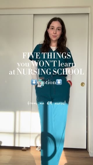 Top Five things I learned in my first year as an ER nurse:

1. You will have to let some patients unalive, and that’s okay. Hospitals have really strong legal counsel and will fight for you if anything goes wrong, just be sure to say it was an accident. If family members say it was negligence, there’s actually a lot you can do to argue that they’re lying or misremembering because of emotional distress. Take a deep breath, and remember it’s not the end of the world for you. 
2. My hottest take is 99.99% of the time it IS just a headache. It’s an ectopic pregnancy or something maybe like ONCE, but I swear most of the time when women come in with pain they are: bored, hungry, or tired. Put them on a saline drip and tell them it’s for antinausea or something and they’ll discharge in like two hours. 
3. If you’re going to borrow anything (Vicodin, wipes, etc) to take home, you don’t need to announce it, just be careful you’re only taking enough that it’s not noticeable. Everyone does it, just make sure there’s enough to go around for the patients too. 
4. All hospitals are haunted. If weird sh*t starts happening between 2-5 am, it’s probably that. 
5. Learned this one the hard way: DO NOT hook up with admin. Things are not like on Grey’s lol! HR will get jealous in the real world and they will not take your side.

Comment “HELP ME” if you want my guide to surviving your first years out of nursing school :)