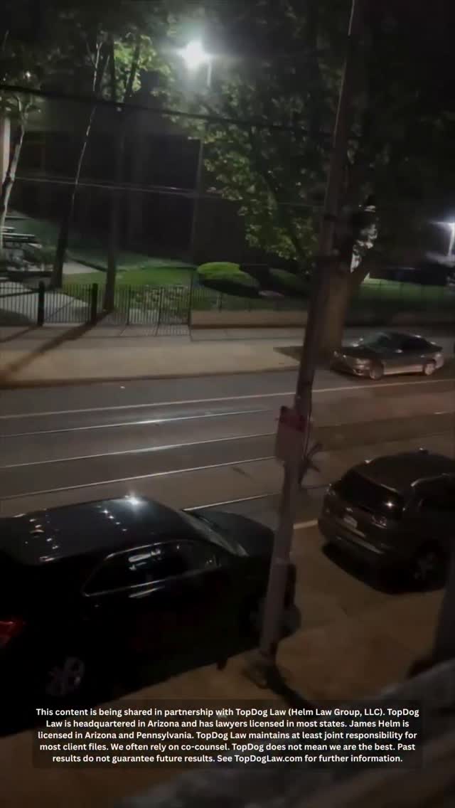She went into the street and got clipped by the car 😭 Does the driver still get blamed in a situation like this? Call @topdoglaw if you’ve been injured in a pedestrian accident 📞 800-427-2215
