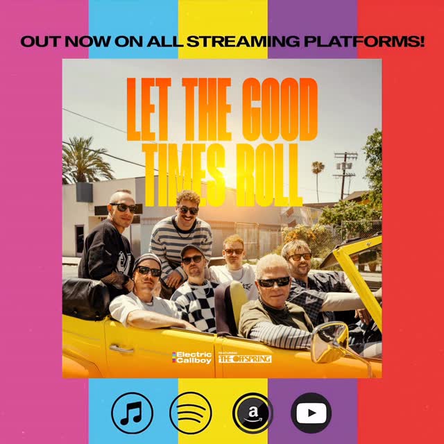 Our new Song LET THE GOOD TIMES ROLL feat. The Offspring drops at midnight! 😍Out at 00:00 CEST in Germany - and available worldwide as it hits midnight in your time zone!🎬 Music video premiere:🕕 6 PM CEST🕐 12 PM EDT🕙 9 AM PDT🕐 1 AM JST (next day)Stream it, share it & join the YouTube premiere! ❤️🤩#ElectricCallboy #TheOffspring #LetTheGoodTimesRoll