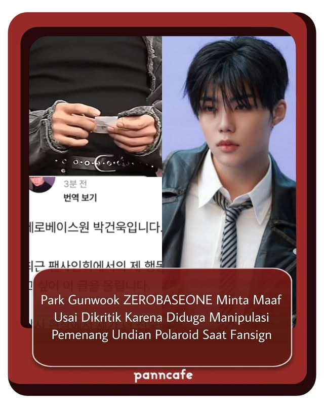 SWIPE👉👉
➖➖
Belum lama ini, event fansign offline ZEROBASEONE digelar. Selama acara berlangsung, seperti biasanya akan ada sesi undian untuk memilih penggemar mana saja yang beruntung, bisa memenangkan hadiah Polaroid tambahan. Pemilihan pemenang tersebut dilakukan oleh member ZEROBASEONE langsung, dengan cara tiap anggota mengambil angka undian dan membacanya dengan lantang.

Namun, saat bagian Park Gunwook mengambil angka undian dan mengumumkannya, sempat terjadi kekeliruan. Angka yang dipegangnya terlihat bertuliskan nomer 6 atau 9, tetapi Gunwook justru menyebutkan angka 10.

Usai dikritik sebagai perilaku memanipulasi pemenang undian, Park Gunwook lalu menuliskan pesan permintaan maafnya, dengan mengatakan: (Bisa dibaca di slide berikutnya).

Melihat kejadian dan surat permintaan maaf tersebut, netizen Korea di forum online Theqoo ikut berkomentar seperti:

1. Dari cara dia menguap saja sudah sangat menjijikkan...
2. Serius dia menguap seperti itu di depan umum? Setidaknya tunjukkan sedikit kesopanan dengan menutup mulutmu...
3. Jika dia berpikir nomernya adalah 10, angka 10 mana yang 0-nya ada ekornya??? Gak masuk akal..
4. Apakah permintaan maaf itu benar-benar menyelesaikan masalah? Apa kamu tidak memberi kompensasi kepada nomor 9 yang dicurangi??
5. Oh wow... itu mengejutkan...
6. Ugh, aku tadinya menyemangati grup ini setelah mereka ganti formasi, tapi kurasa gak jadi deh..
7. Bukankah setidaknya memberi kompensasi kepada penggemar nomor 9?
8. Itu surat permintaan maaf universal. Kamu minta maaf untuk apa sih? Katakan dengan jelas!
9. Aku tak bisa menahan diri untuk berpikir bahwa member ZEROBASEONE bertingkah laku persis seperti penampilan mereka...
10. Apa kesalahan penggemar nomor 9 sampai pantas menerima ini?

Bagaimana pendapat kalian?
[via Theqoo, Koreaboo, various source on X; Trans and Written by Panncafe]

Tags: #pc_zerobaseone