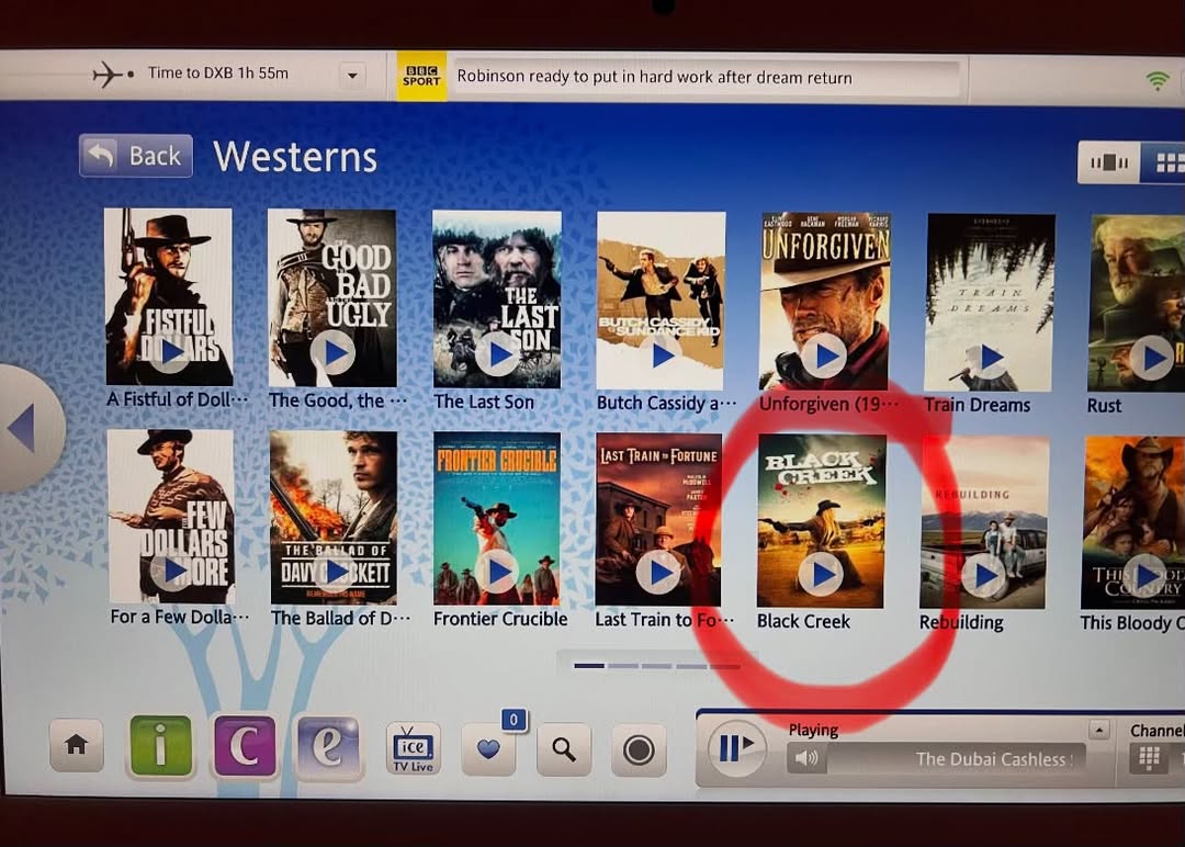 Who hooo Emirates airlines is showing Black Creek ❤️ by @officialcynthiarothrock