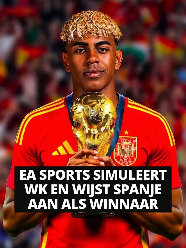 gaat Spanje het WK winnen? 🏆 

EA Sports heeft opnieuw zijn traditionele WK-simulatie uitgevoerd in aanloop naar het WK 2026. Volgens de voorspelling van de ontwikkelaar van EA Sports FC zal Spanje op 19 juli in New Jersey de wereldtitel veroveren en daarmee voor de tweede keer in de geschiedenis wereldkampioen worden.

De Spanjaarden behoren volgens de simulatie tot de grootste favorieten voor het toernooi, samen met landen als Engeland, Argentinië, Duitsland, Frankrijk en Portugal. De ploeg van bondscoach Luis de la Fuente zou uiteindelijk aan het langste eind trekken en zestien jaar na de historische triomf in Zuid-Afrika opnieuw de wereldbeker omhoog houden.

De voorspellingen van EA Sports krijgen bij elk WK veel aandacht vanwege hun opvallende nauwkeurigheid. In 2010 wees de simulatie Spanje aan als wereldkampioen, gevolgd door Duitsland in 2014, Frankrijk in 2018 en Argentinië in 2022. Daarmee wist het bedrijf de winnaar van de laatste vier WK-edities telkens correct te voorspellen.

Dat indrukwekkende trackrecord zorgt ervoor dat veel voetbalfans de nieuwe voorspelling serieus nemen, ondanks het feit dat het om een virtuele simulatie gaat. Toch zijn niet alle voorspellingsmodellen het eens met de keuze voor Spanje. De Duitse econoom en wiskundige Joachim Klement, die met zijn statistische model de laatste drie wereldkampioenen correct voorspelde, verwacht juist dat Nederland geschiedenis gaat schrijven. Volgens zijn berekeningen bereikt Oranje de finale en verslaat het daarin Portugal, waarmee Nederland voor het eerst de wereldtitel zou veroveren.
—
EA Sports